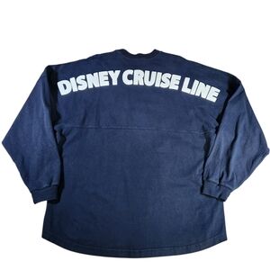 Disney Shirt Adult L T-Shirt Spirit Jersey Disney Cruise Line Mickey Mouse Blue